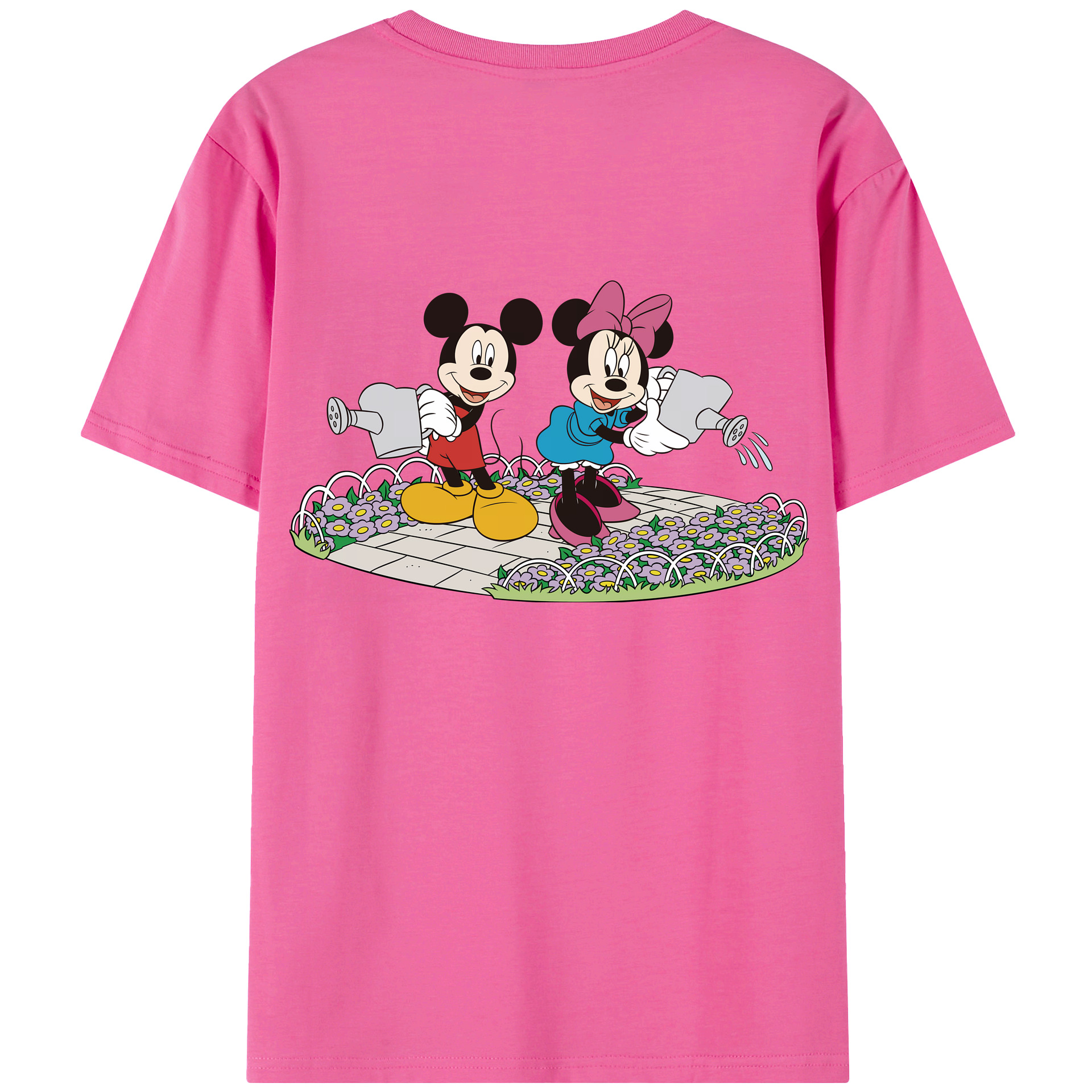（画像用） ミッキーマウス Mickey Mouse レディース半袖Tシャツ(バックプリント)
